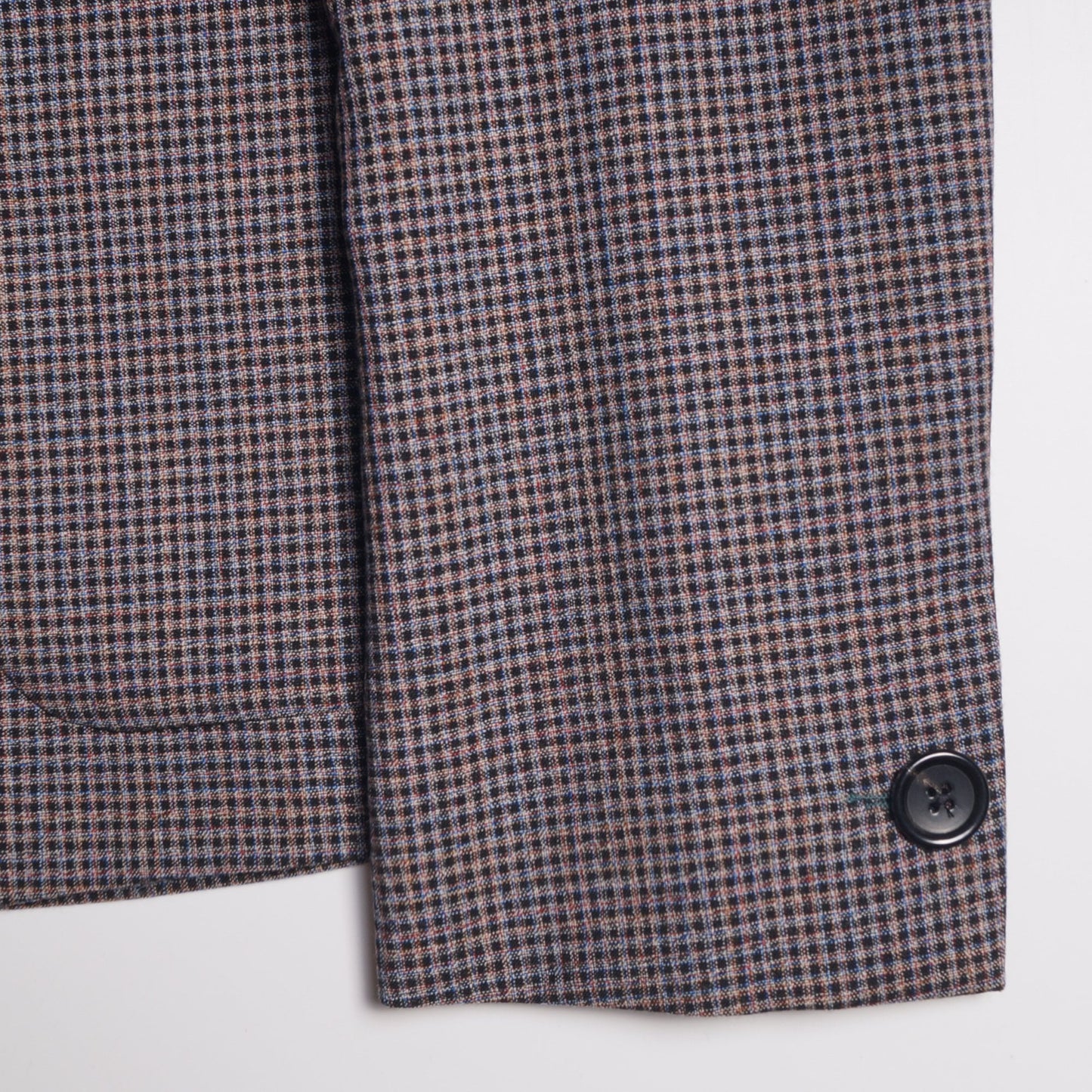 - Checked Wool Jacket - Brown