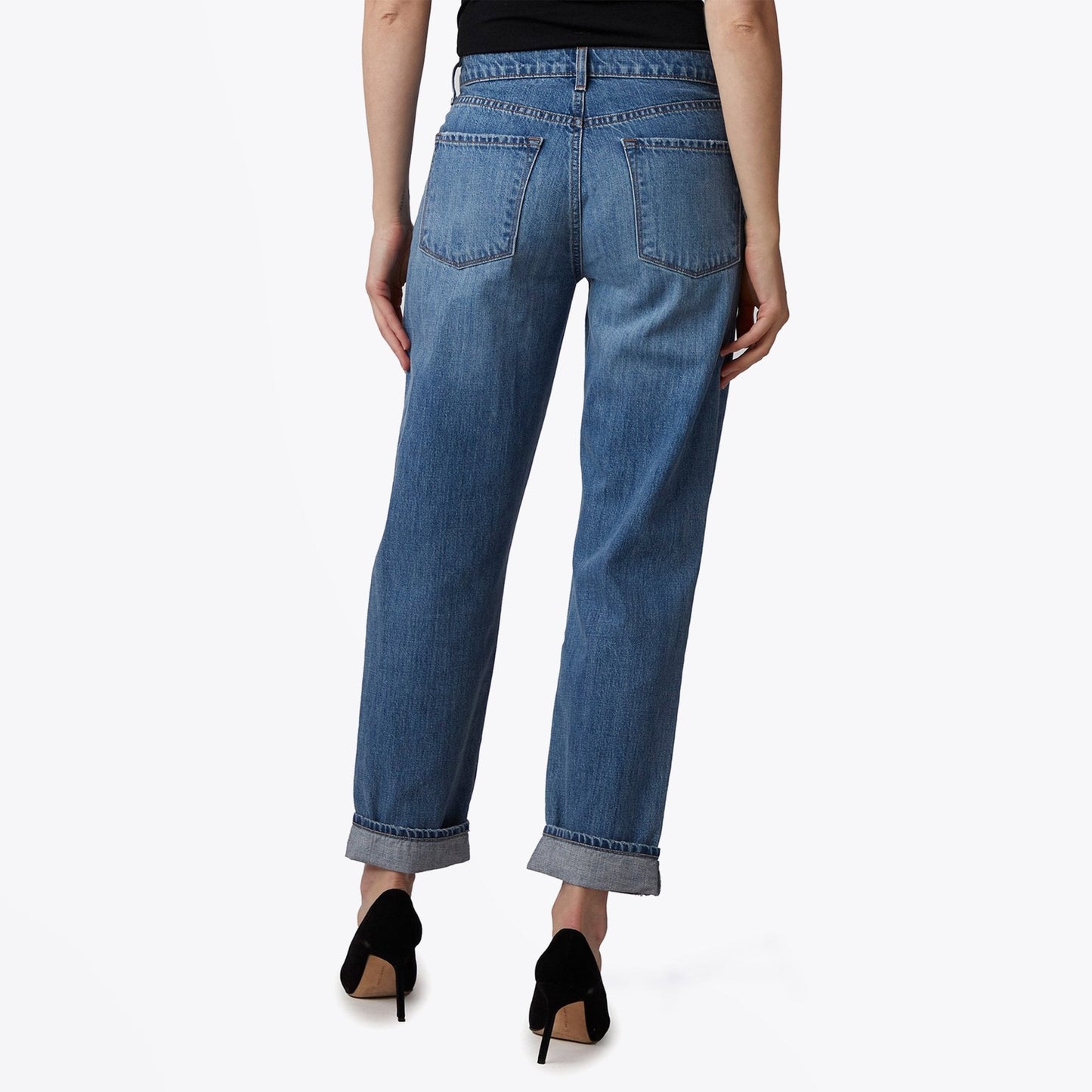 - Tate Boyfriend Fit Jeans - Senska Destruct