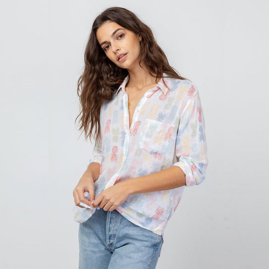 - Charli - 'Rainbow Pinas' Shirt - White