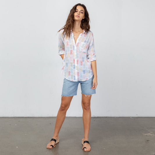 - Charli - 'Rainbow Pinas' Shirt - White