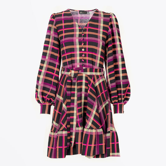 - Farrow - Plaid Short Dress - Multi