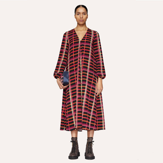 - Brooklyn - Plaid Long Dress - Multi