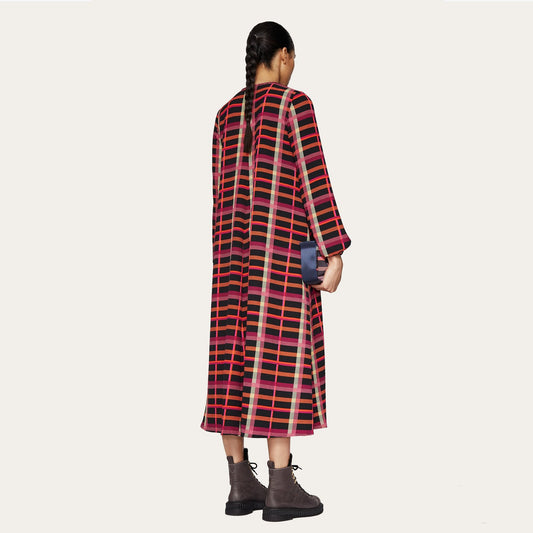- Brooklyn - Plaid Long Dress - Multi