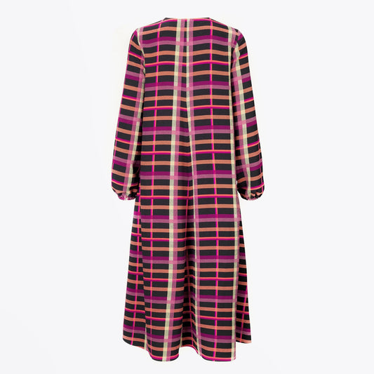 - Brooklyn - Plaid Long Dress - Multi