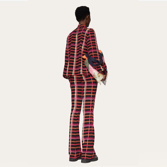 Eddy - Plaid Stretch Top - Multi