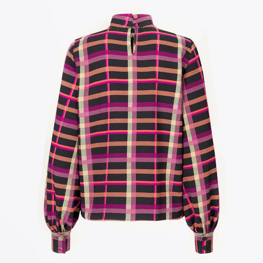 Eddy - Plaid Stretch Top - Multi
