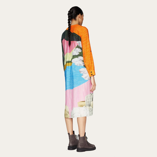 - Camilla - Landscape Printed Dress - Multi