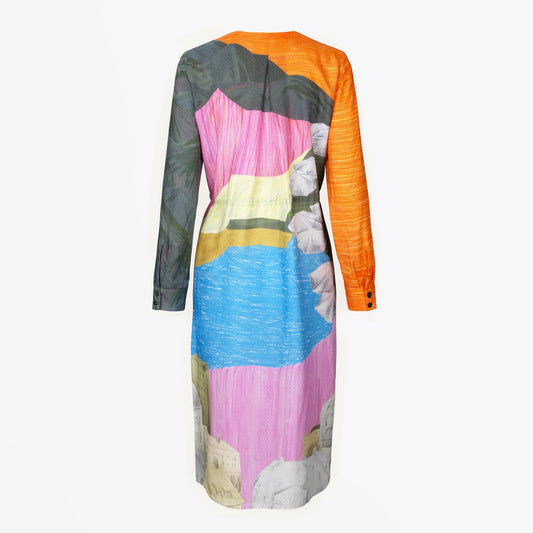 - Camilla - Landscape Printed Dress - Multi
