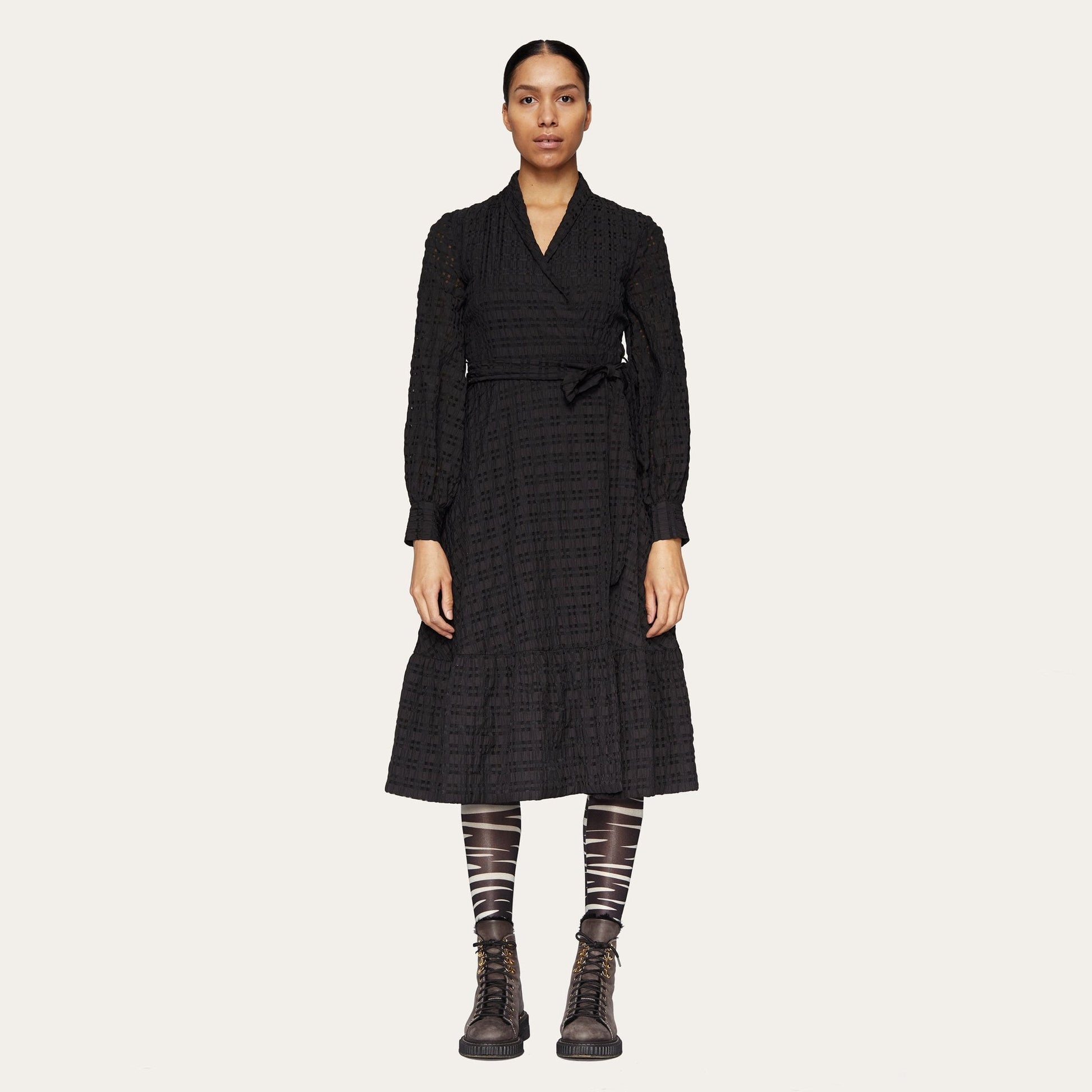Stine Niki - Gingham Dress - Black