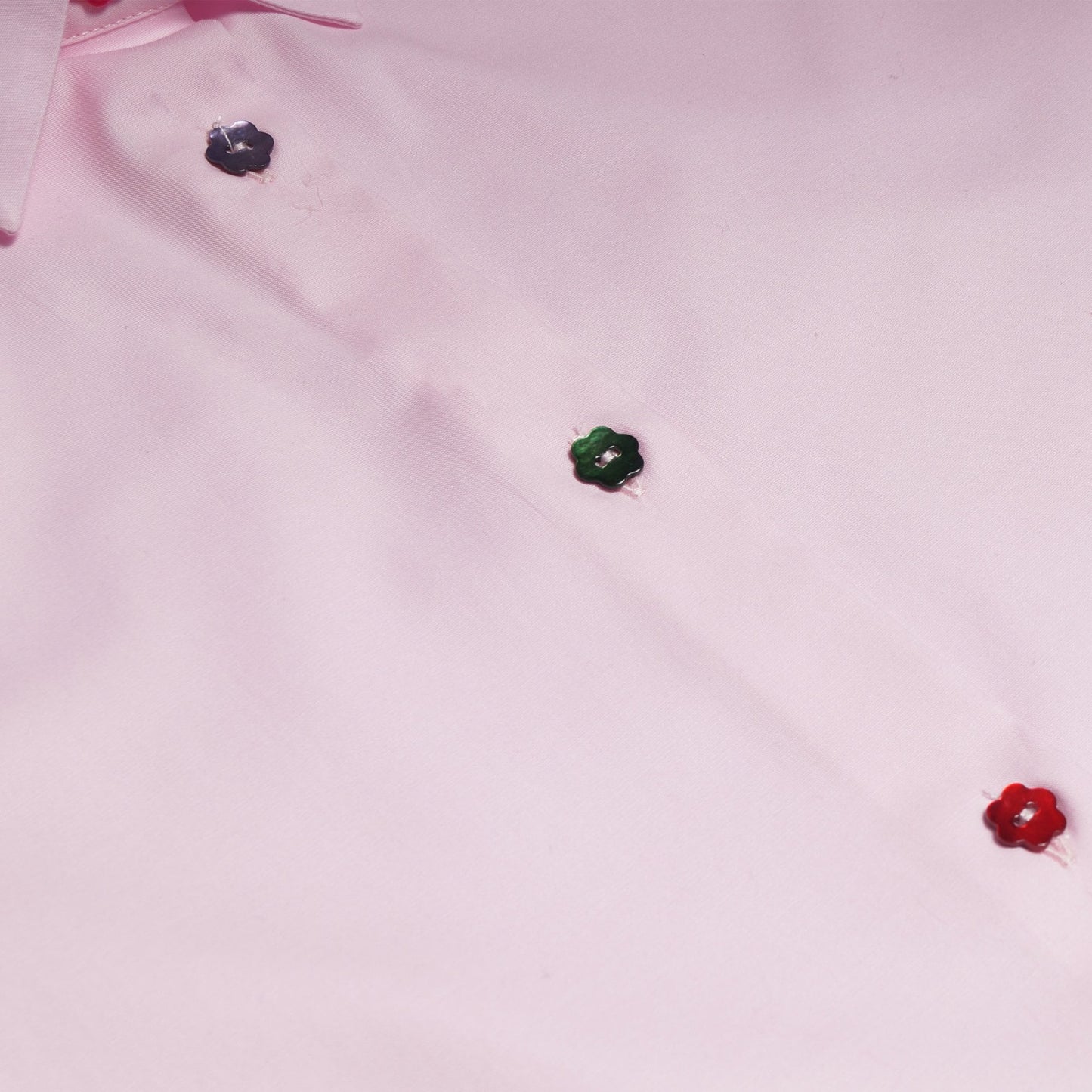 Floral Button Shirt - Pink