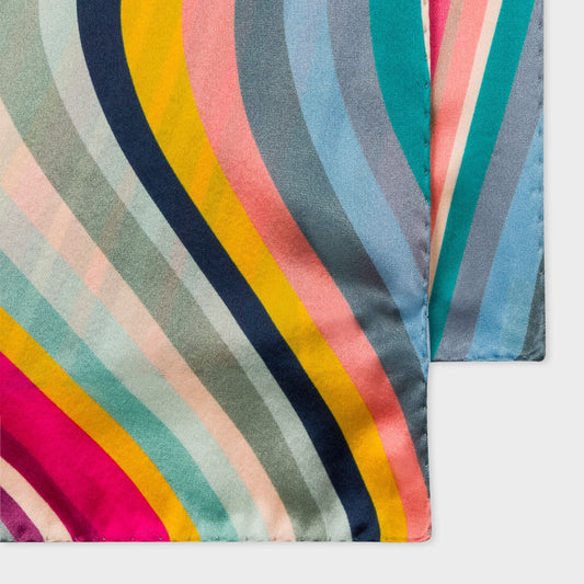 - 'Swirl' Silk Scarf - Multi