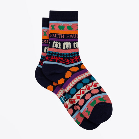 - 'Homer Fairisle' Socks - Navy