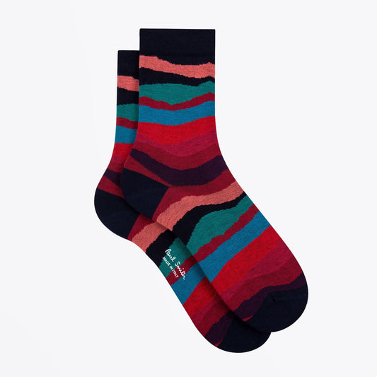 - 'Mountain Stripe' Socks - Multi