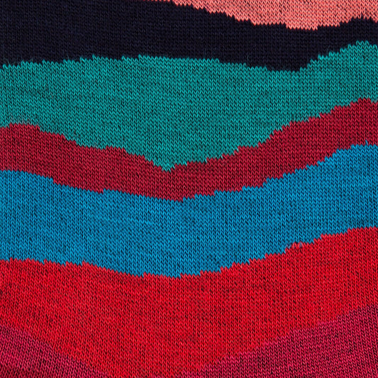 - 'Mountain Stripe' Socks - Multi