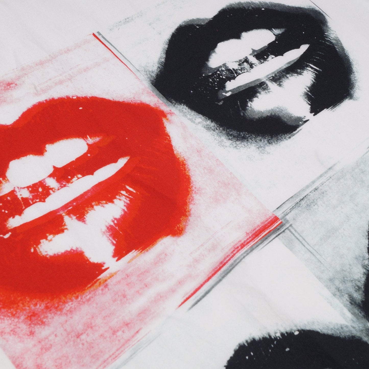 - 'Lips' Print T-shirt - White