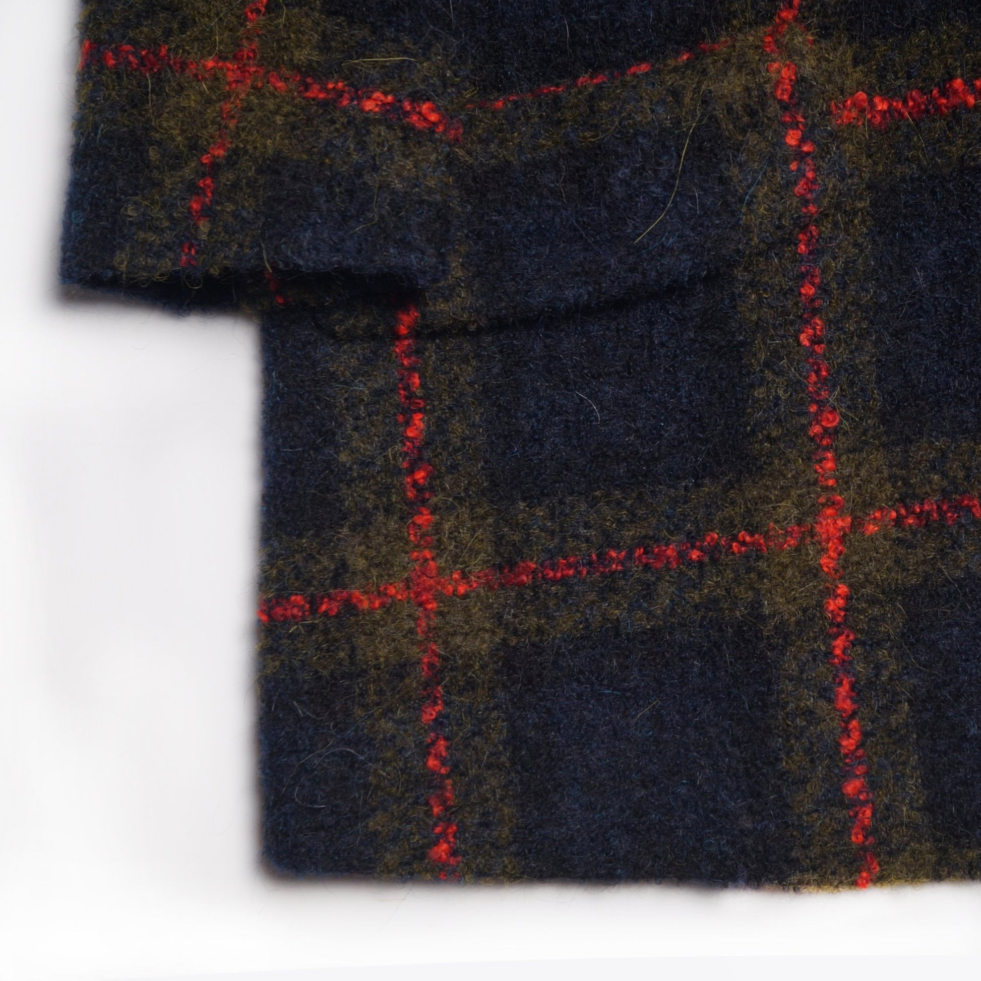 Paul Lined Checked Coat - Navy/Multi
