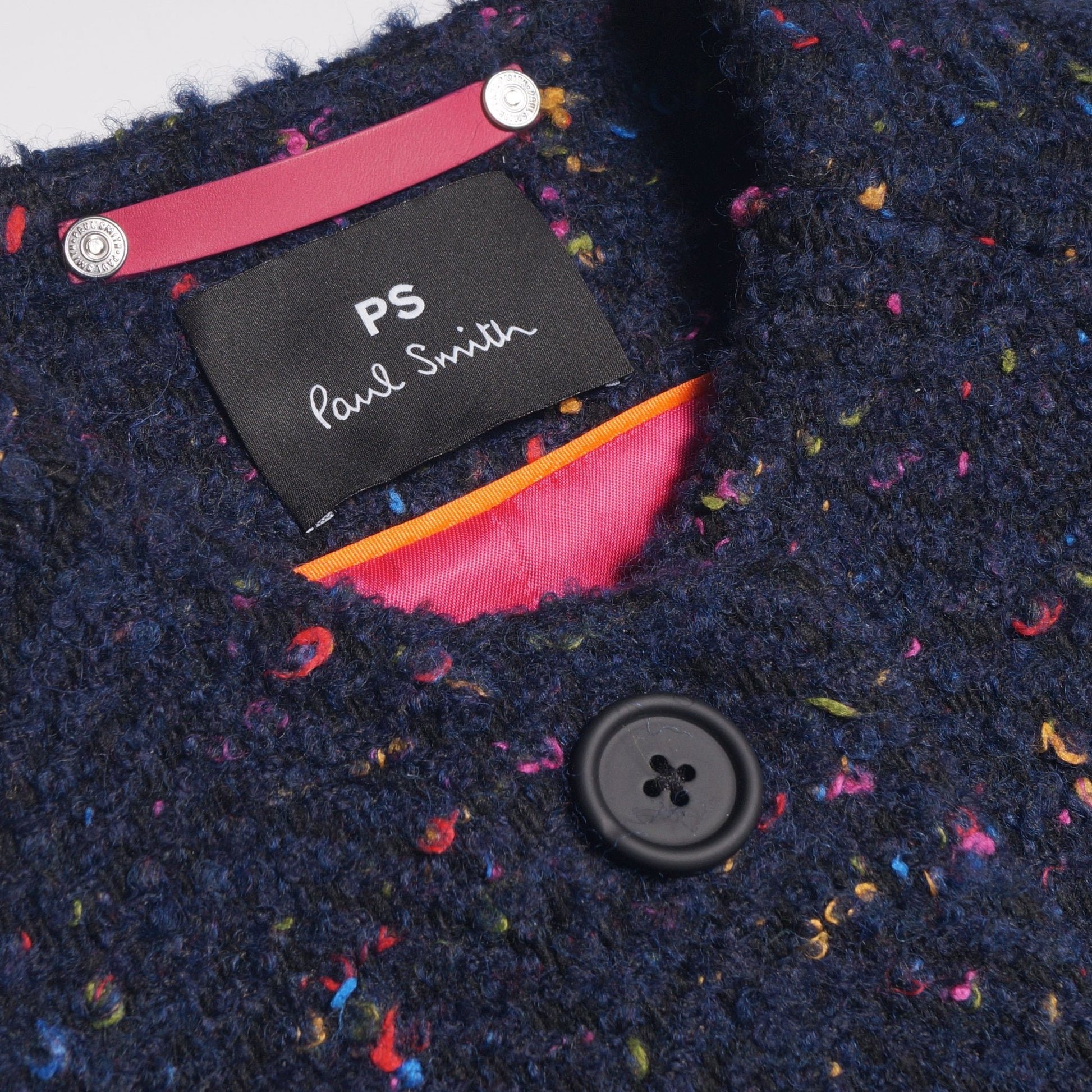 Paul Multi-Colour Flecked Lined Coat - Navy