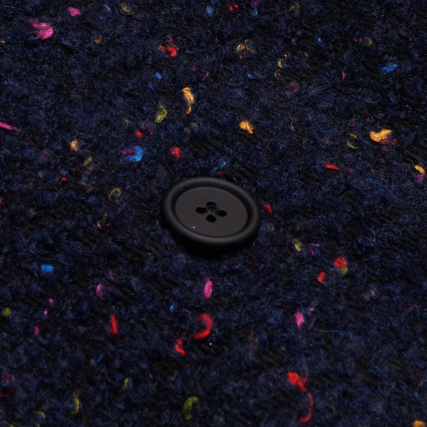 Multi-Colour Flecked Lined Coat - Navy