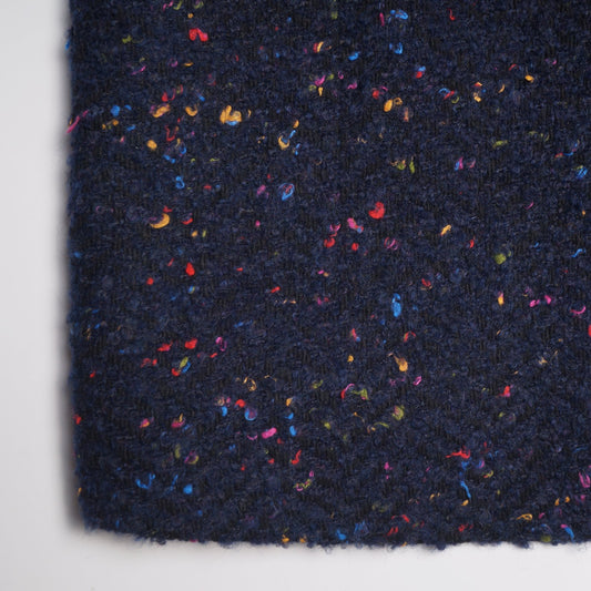 Multi-Colour Flecked Lined Coat - Navy