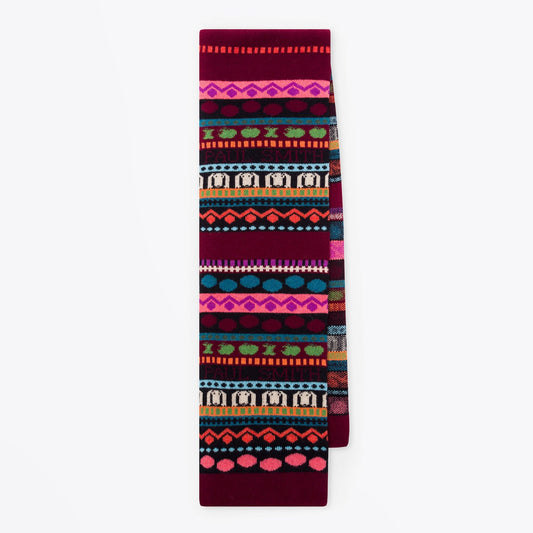 - 'Homer' Fairisle Wool Scarf - Multi
