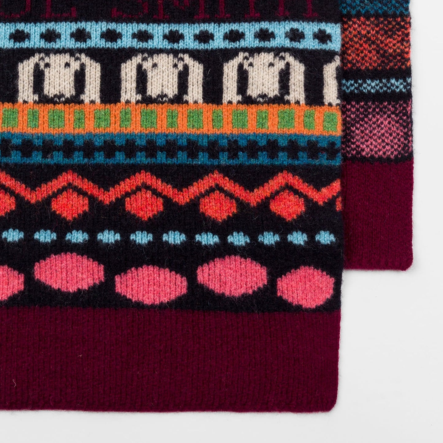 - 'Homer' Fairisle Wool Scarf - Multi