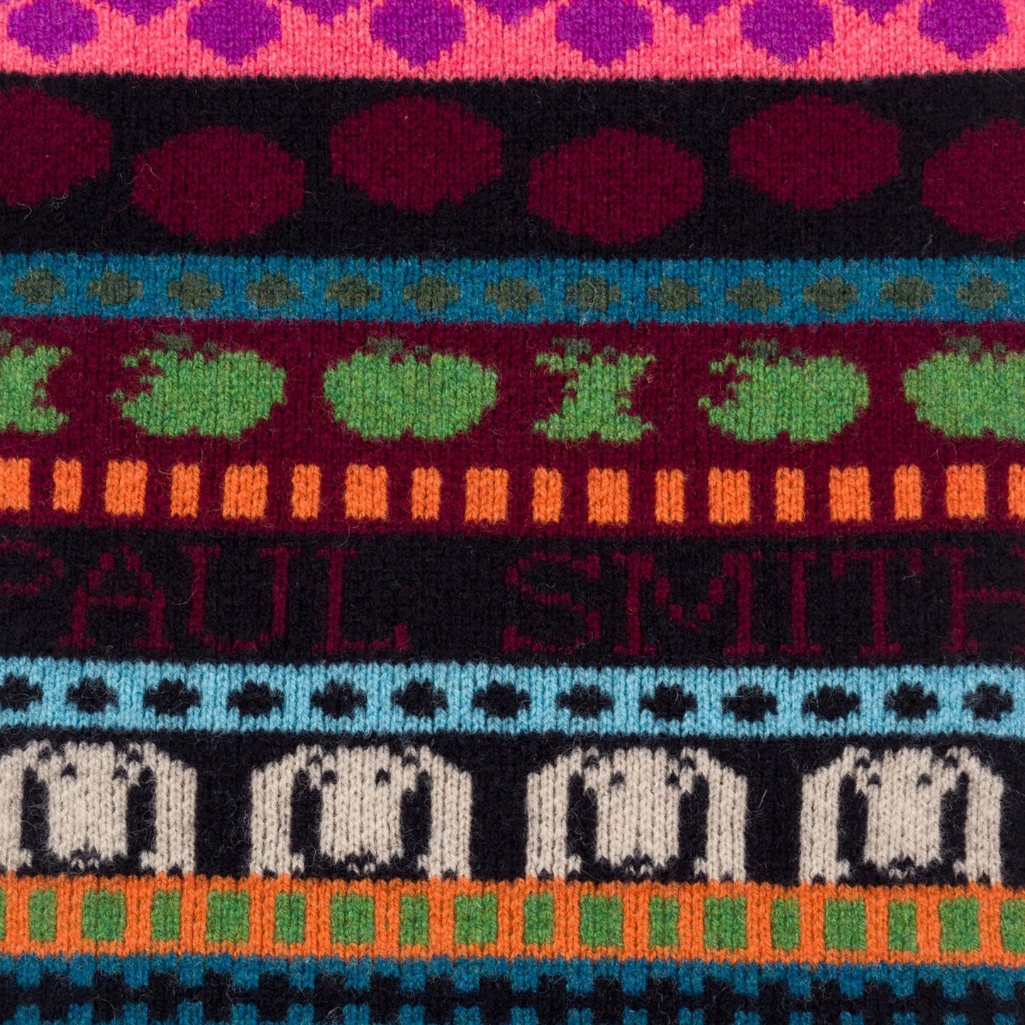 - 'Homer' Fairisle Wool Scarf - Multi