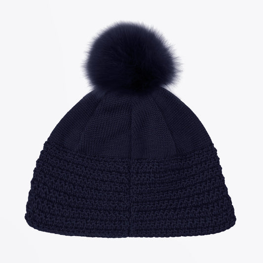 Ivy - Wool Knit Hat - Navy