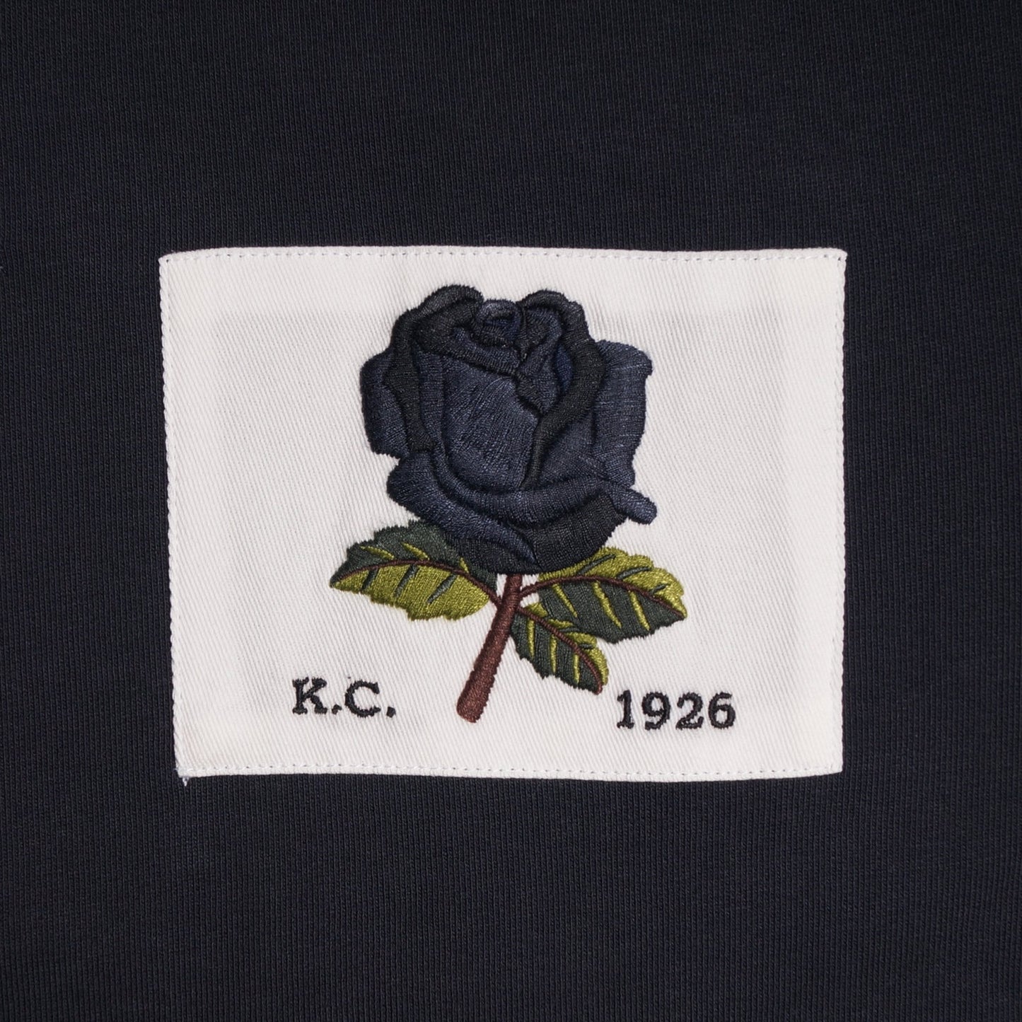 - Rose Patch Sweater - Navy