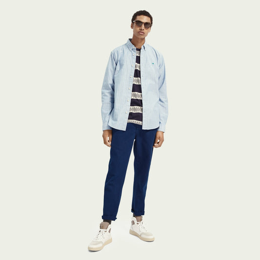 Jacquard Stripe T-Shirt - Navy