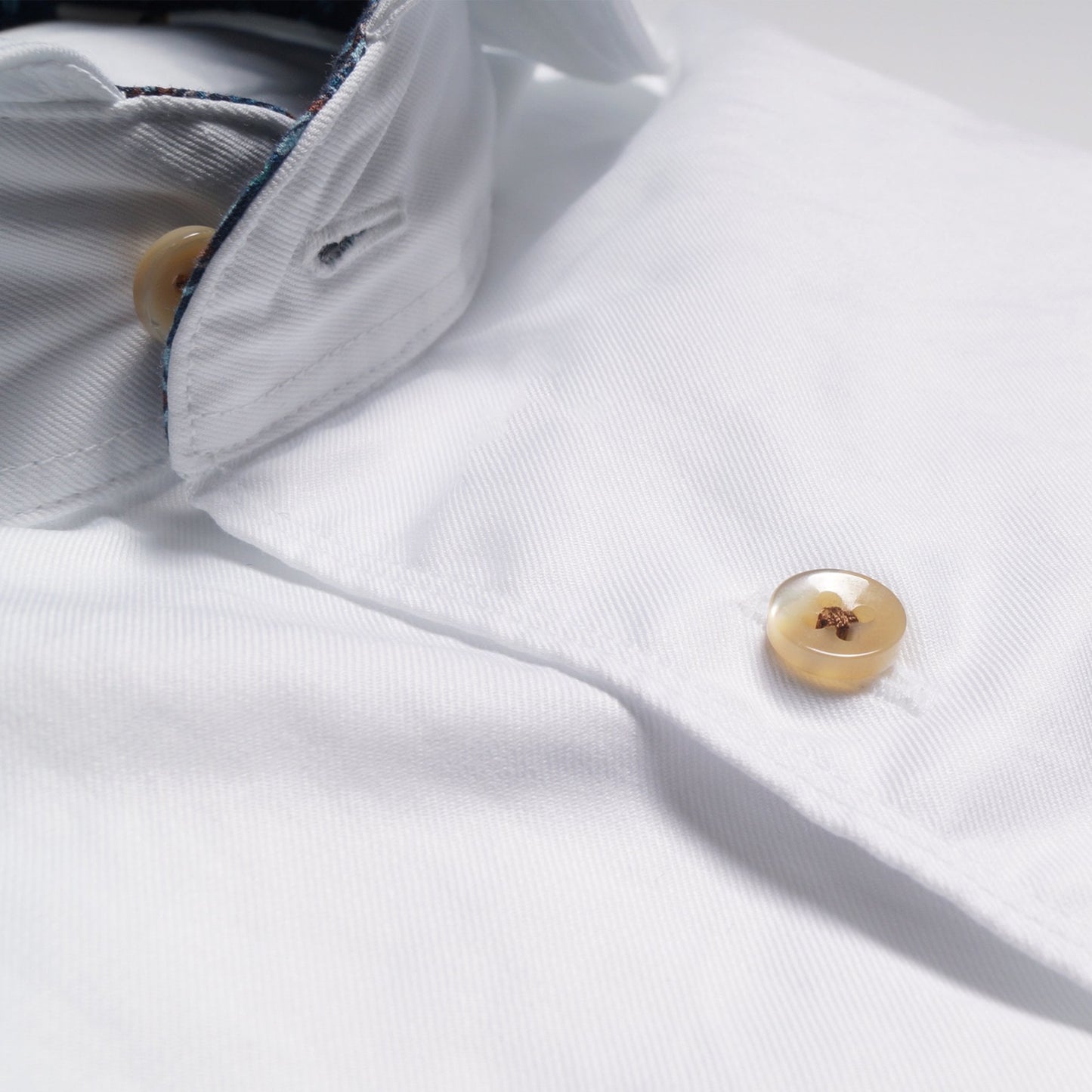 Geometric Trim Insert Shirt - White