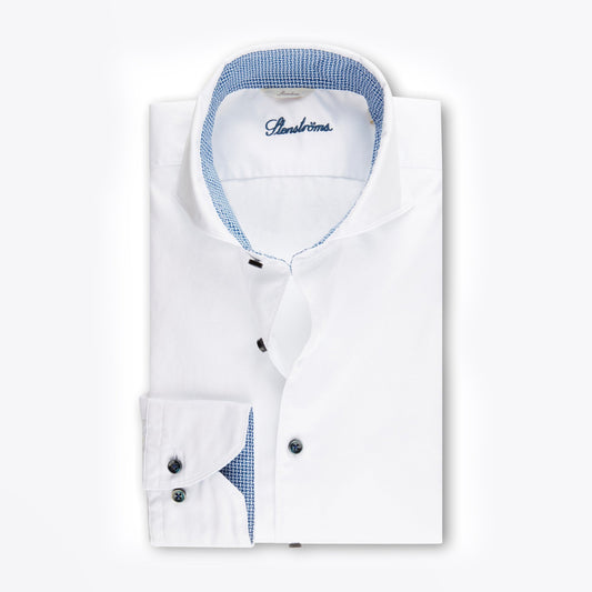 - Basket Trim Insert Shirt - White