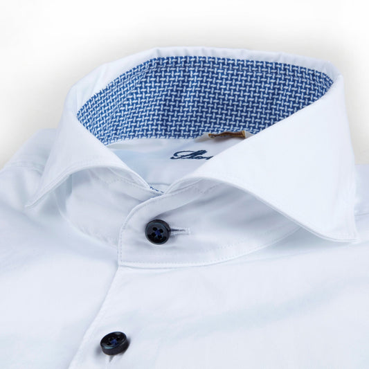- Basket Trim Insert Shirt - White