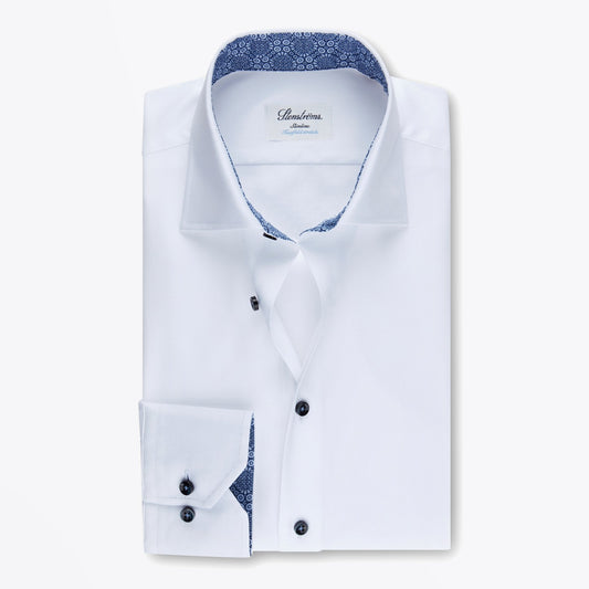 Moroccan Trim Insert Shirt - White