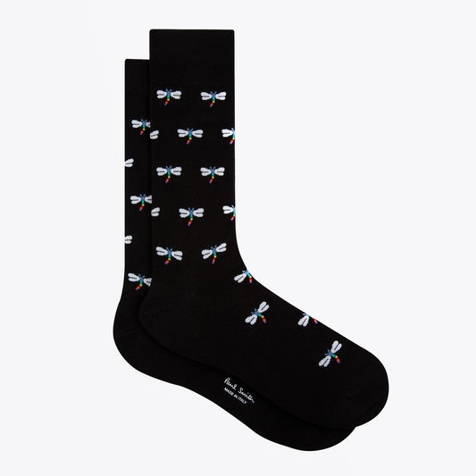 - Firefly Print Socks - Black