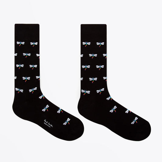 - Firefly Print Socks - Black