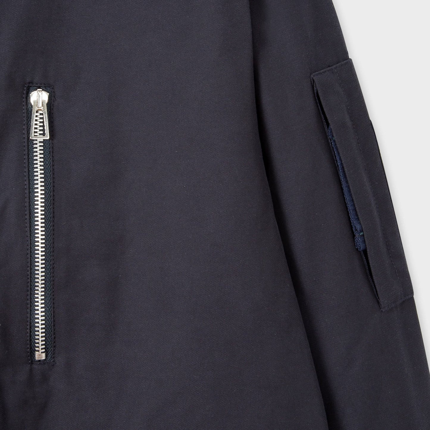 - Cotton-Blend Parka Coat - Dark Navy