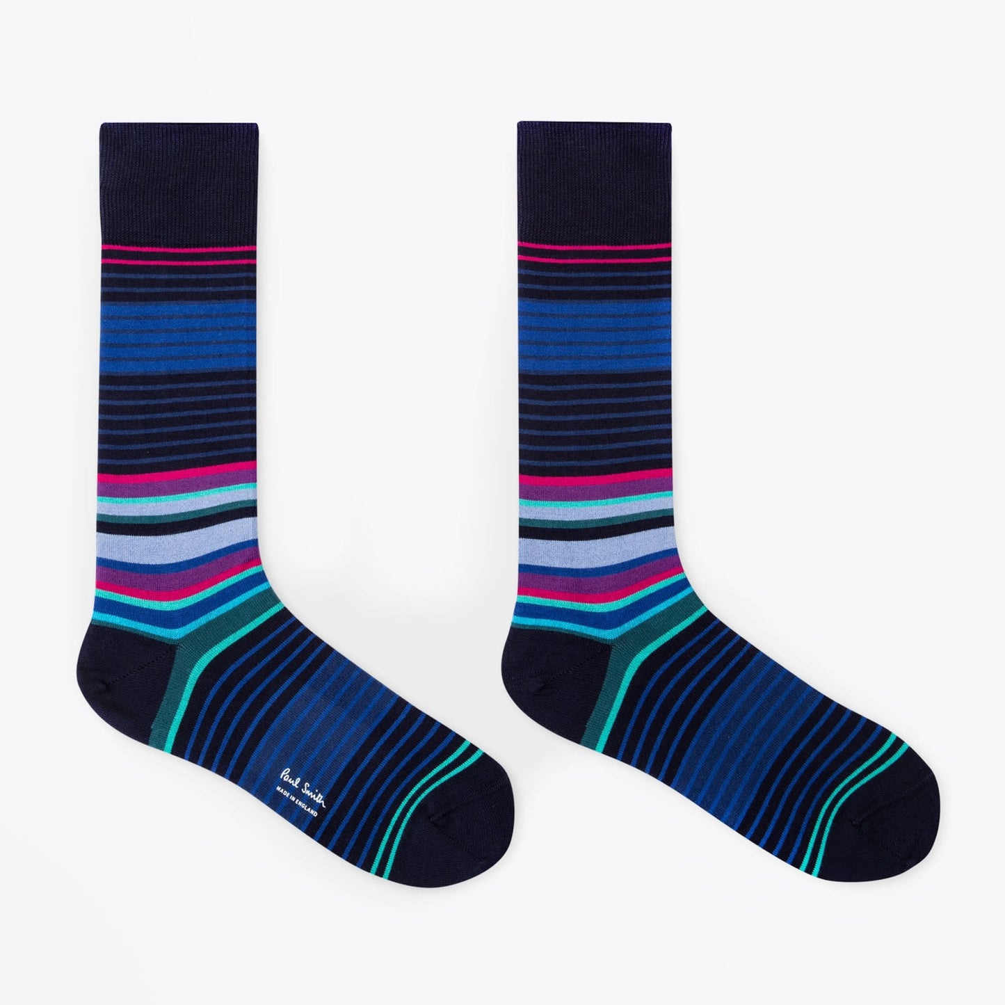 - Three Pack Multi-Stripe Socks - Multi