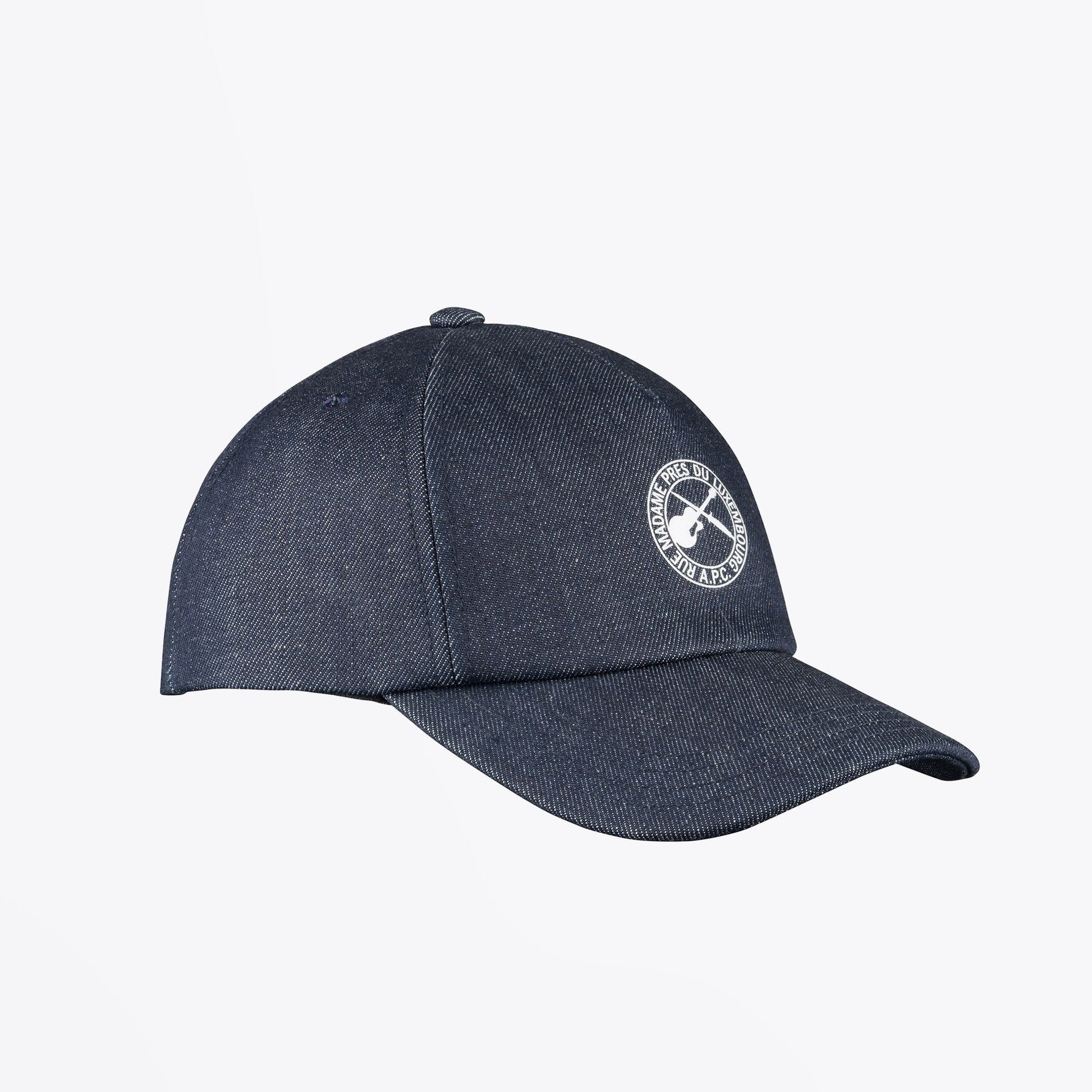 A.P.C. Guitar Logo Denim Cap - Indigo