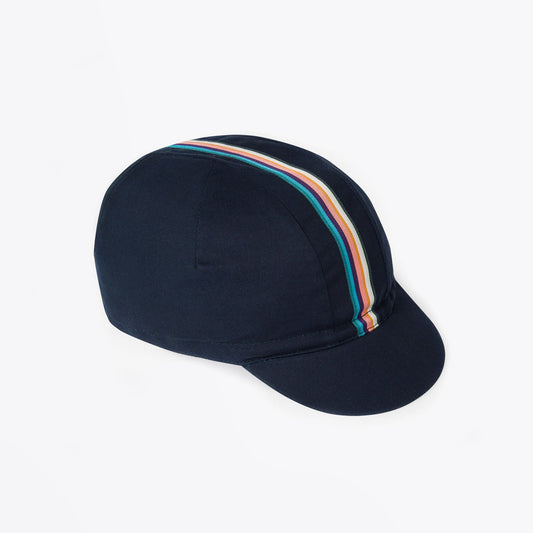 - Cycling Cap With Artist Stripe - Navy