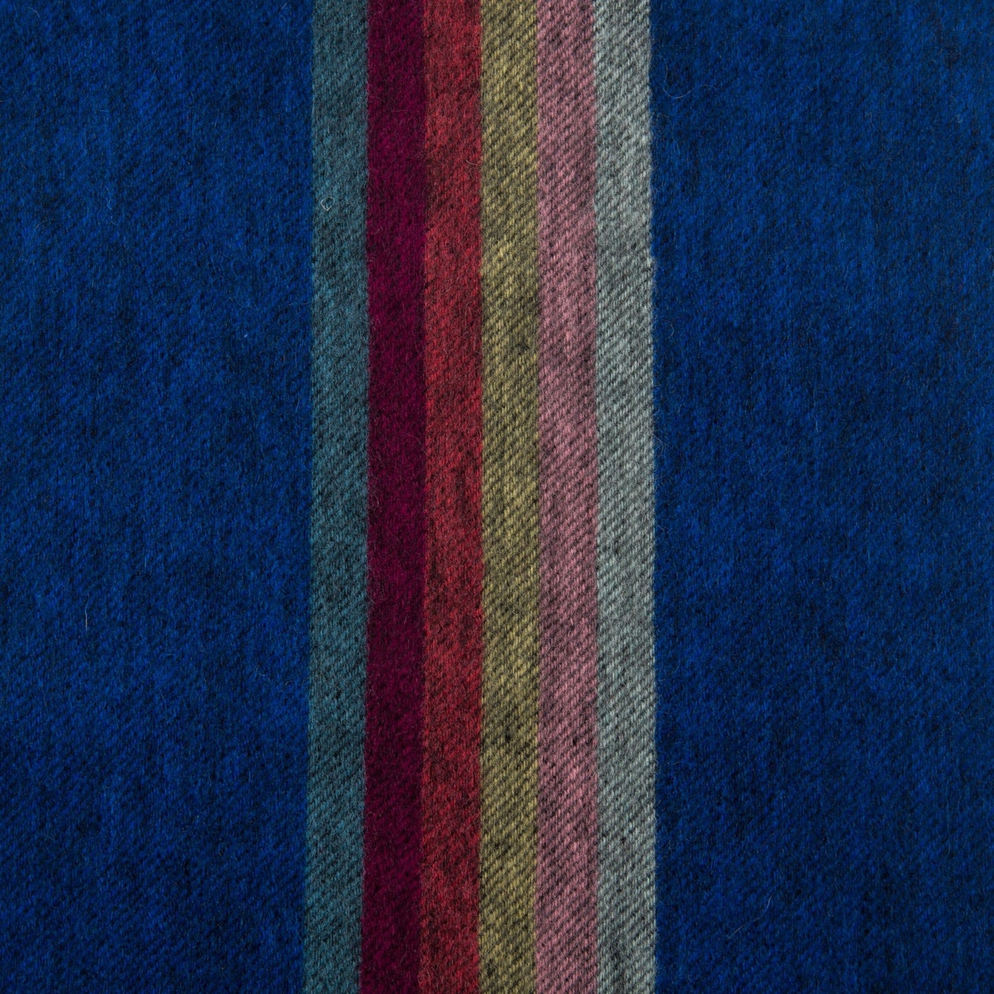- Cashmere 'Artist Stripe' Scarf - Blue/Multi