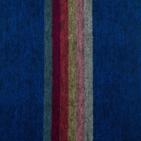 - Cashmere 'Artist Stripe' Scarf - Blue/Multi