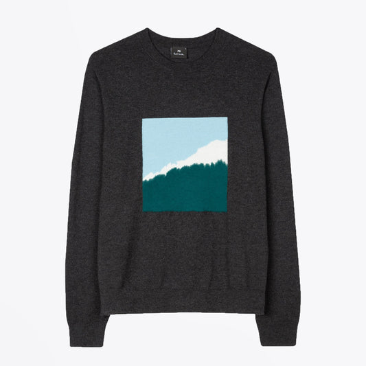 Merino-Blend Mountain Sweater - Charcoal Grey
