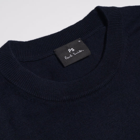 Merino-Blend Mountain Sweater - Dark Navy