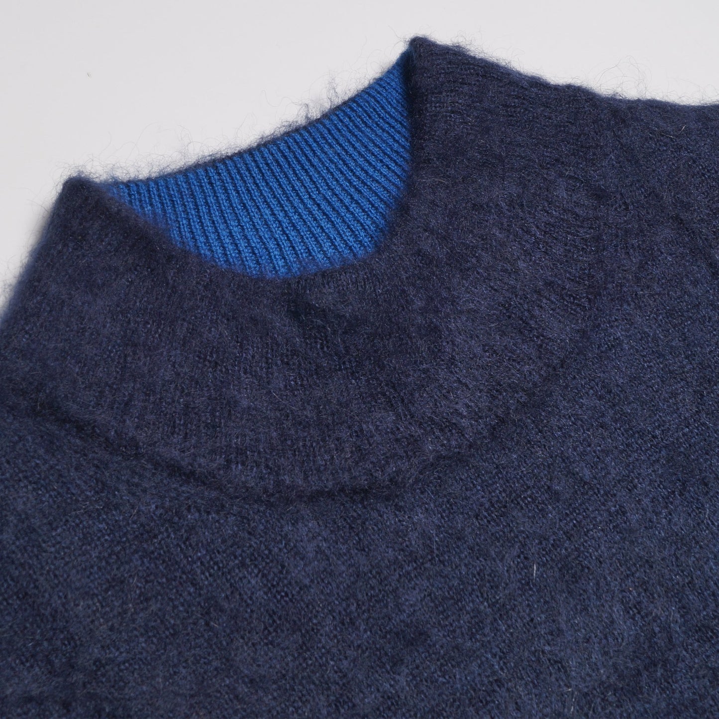 Mohair-Blend Mountain Pullover - Dark Navy