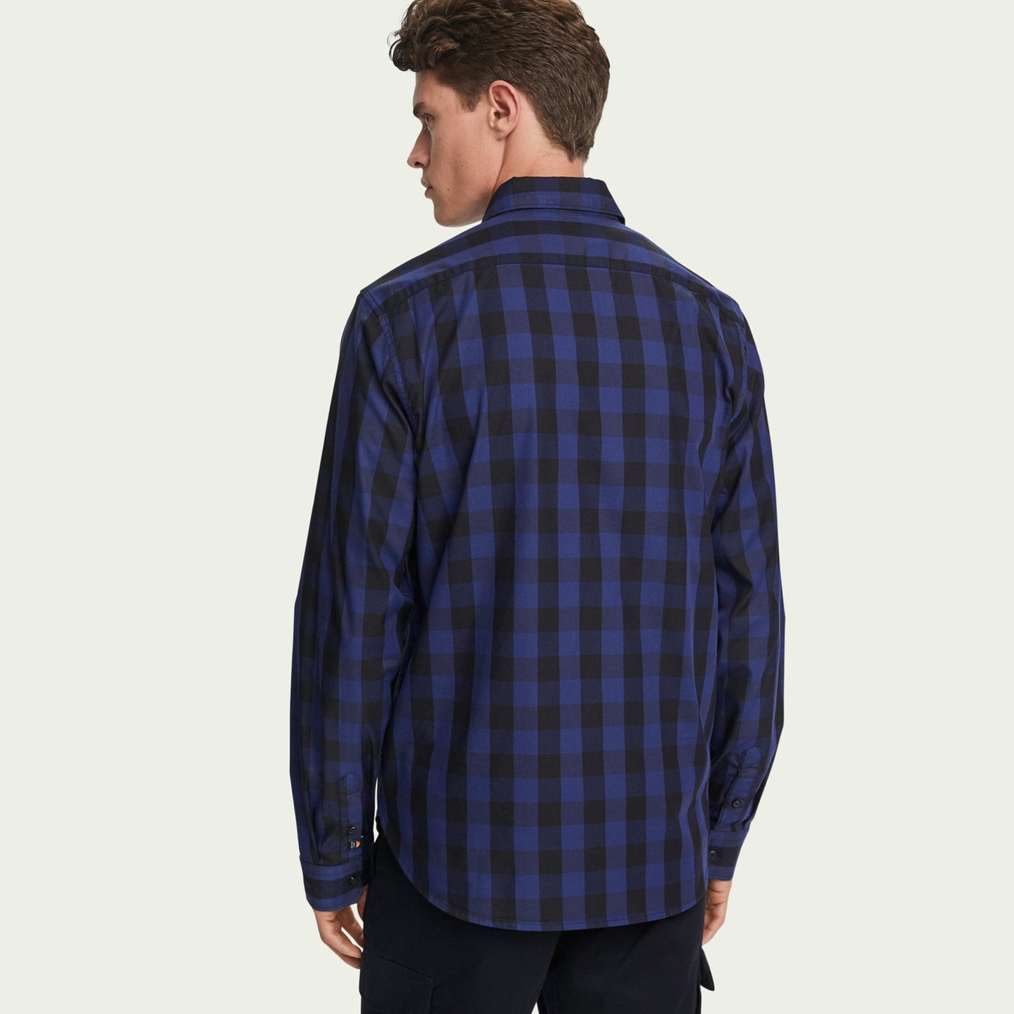 - Checked Shirt - Navy