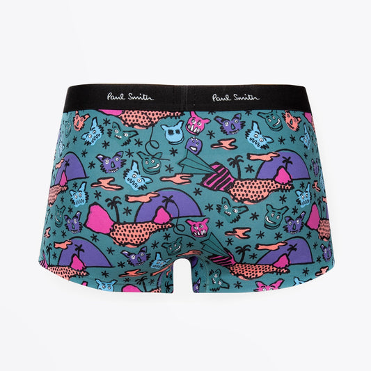 Monsters Print Boxer Briefs - Green