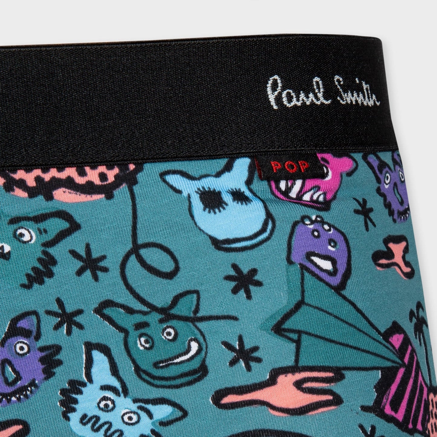 Monsters Print Boxer Briefs - Green