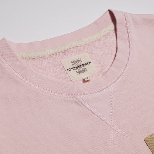 - Rose Patch Sweater - Powder Pink