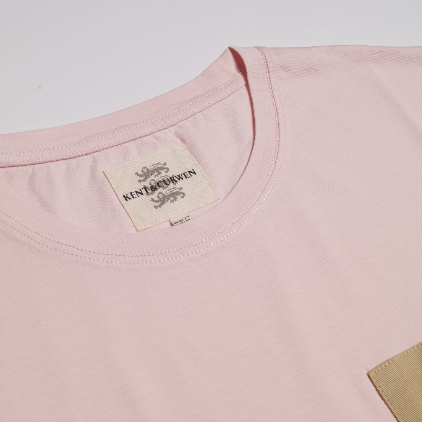 - Embroidered Rose Patch T-Shirt - Powder Pink