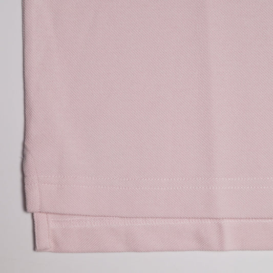 - Rose Patch Polo Shirt - Powder Pink